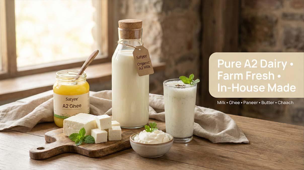 buy pure organic a2 dairy products in india, 100% Natural and made from indian cows milk