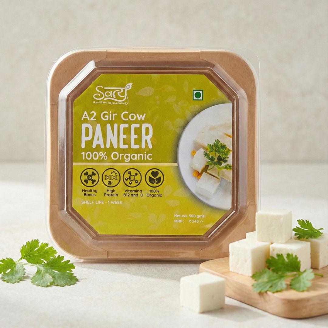 Buy organic A2 Gir Cow Paneer. 100% pure and affordable