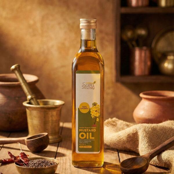 hhh Buy Organic Mustard Oil made from Cold pressed technology and farm grown mustard